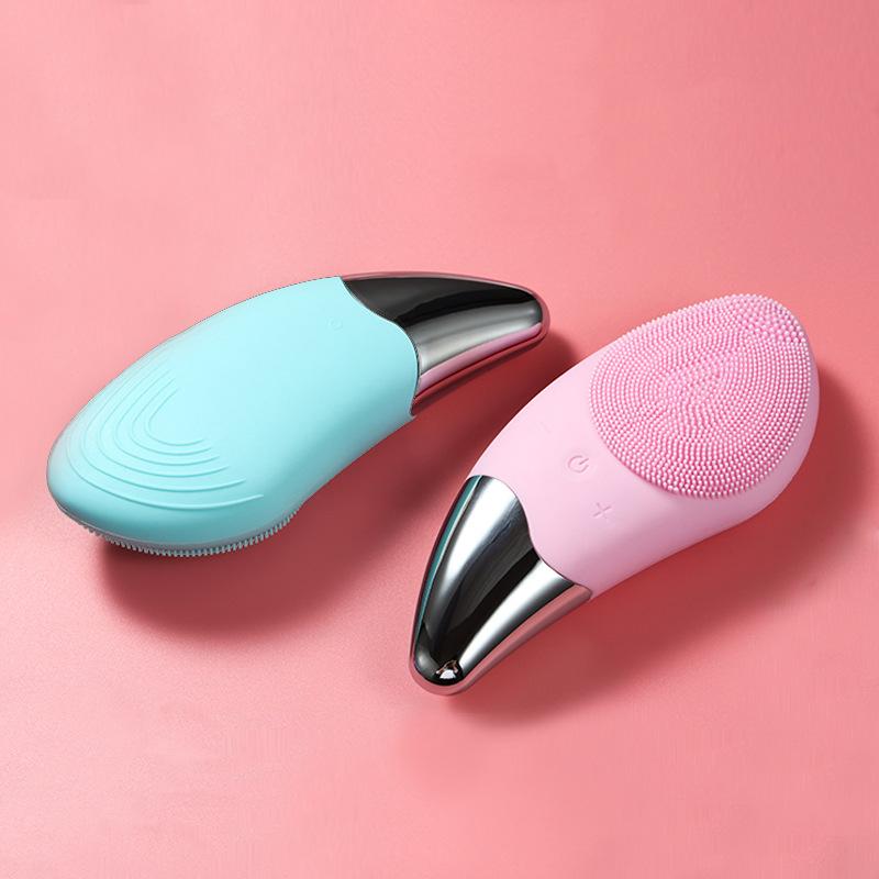 new ultrasonic facial cleaner heating electric import cleansing facial brush waterproof food grade silicone beauty instrument Application Scenario