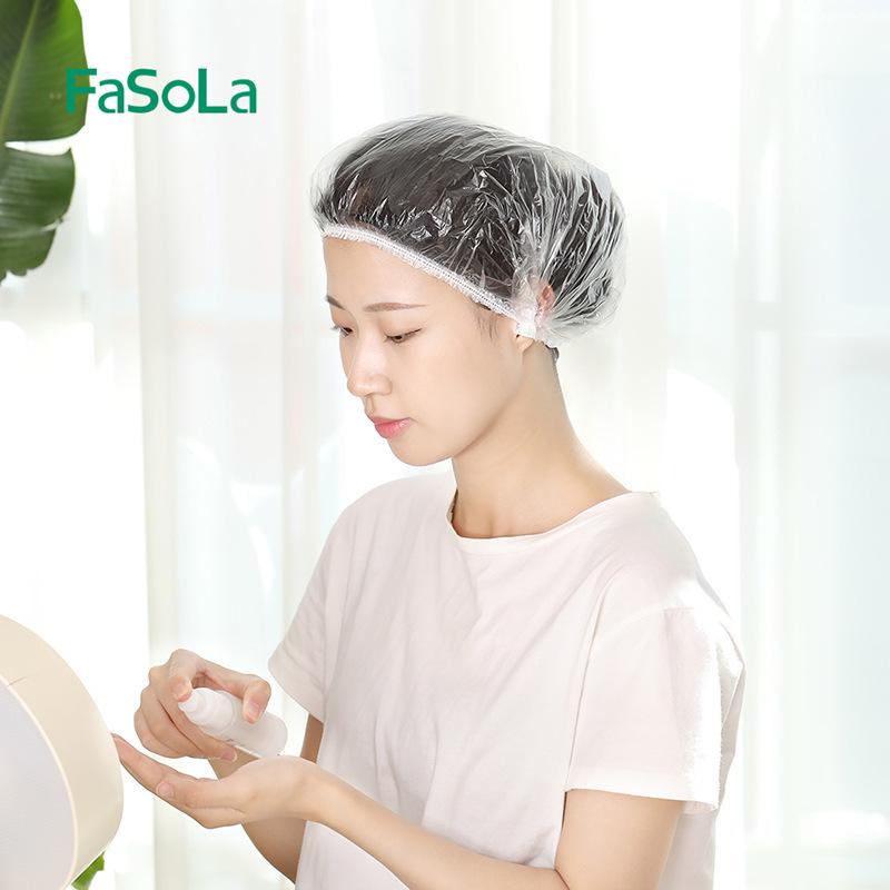 japanese disposable shower cap women's waterproof household bath thickening hat hair mask hair treatment hair dye headgear Specification drawing