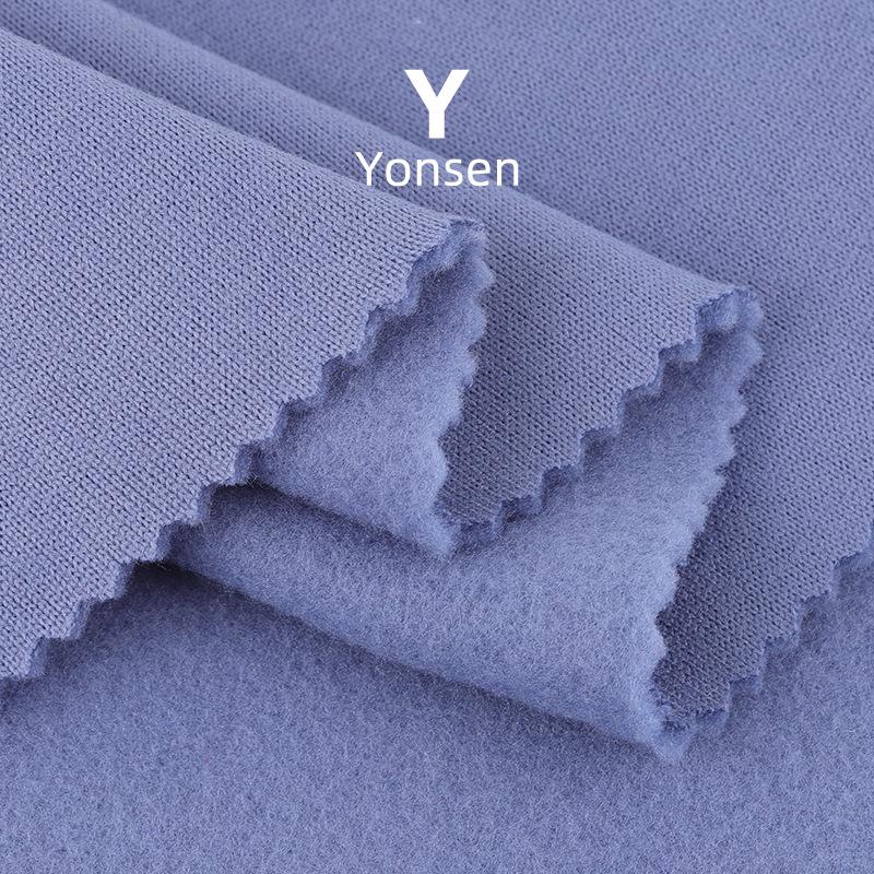 190G Polyester Japan Large Hoody Terry Fabric Single-Sided Fleece Warm Coat Workout Clothes Sweater Knitted Fabric details Picture