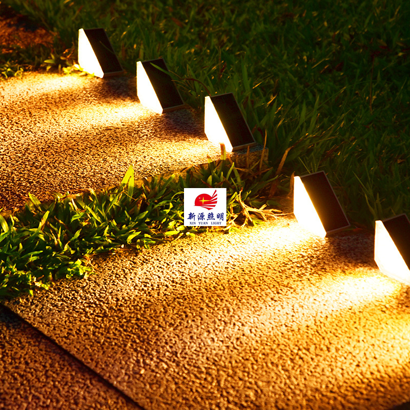 太阳能灯防水LED地脚灯免打孔户外庭院公园装饰栈道台阶灯步道灯