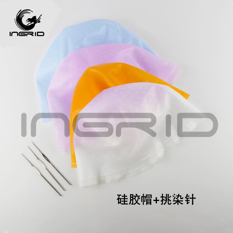 for hair salon hightlights hat hair tools silicone hair treatment oil dyeing hat color band highlight needle head cover dyeing hat Application Scenario