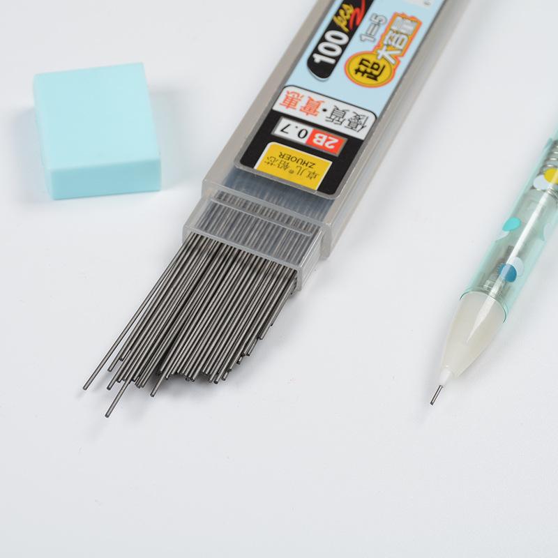 mechanical pencil replacement lead super large capacity 2b pencil refill 0.50.7 mechanical pencil lead student stationery wholesale details Picture