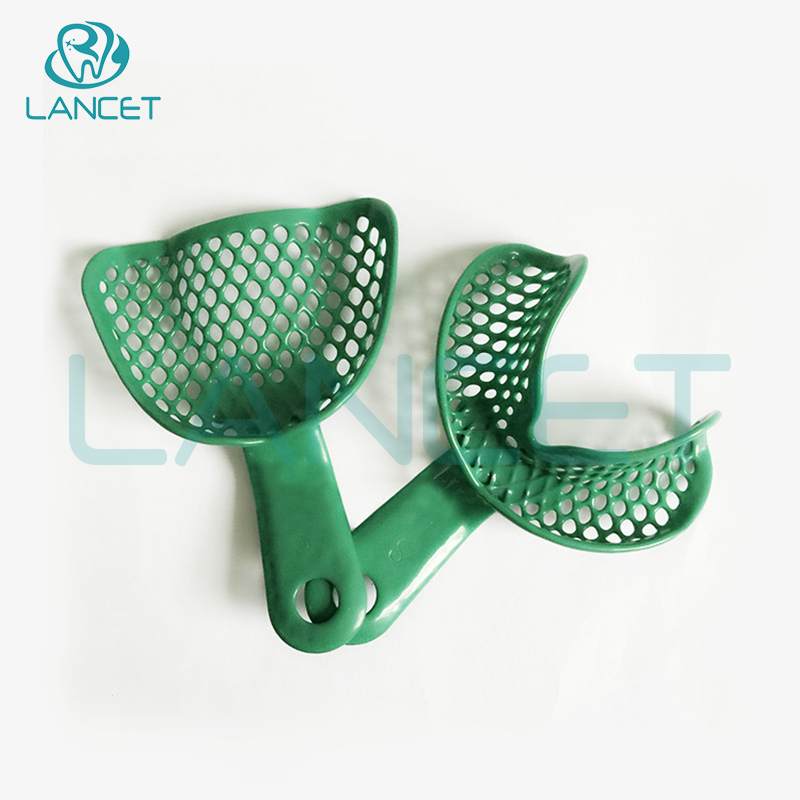 金属网塑钢无牙牙托 无牙颌托盘 取模托盘牙托批发详情3