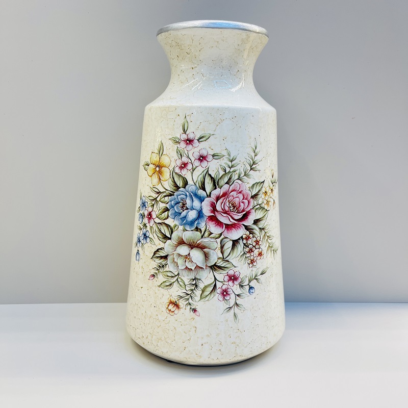 Beige fruit plate, tissue box, vase, high-end home flower arrangement, hotel living room decoration, resin flower arrangement, decoration, home decoration, large Chinese vase, large vase, TV cabinet decoration, vase, hotel handicrafts pic 8