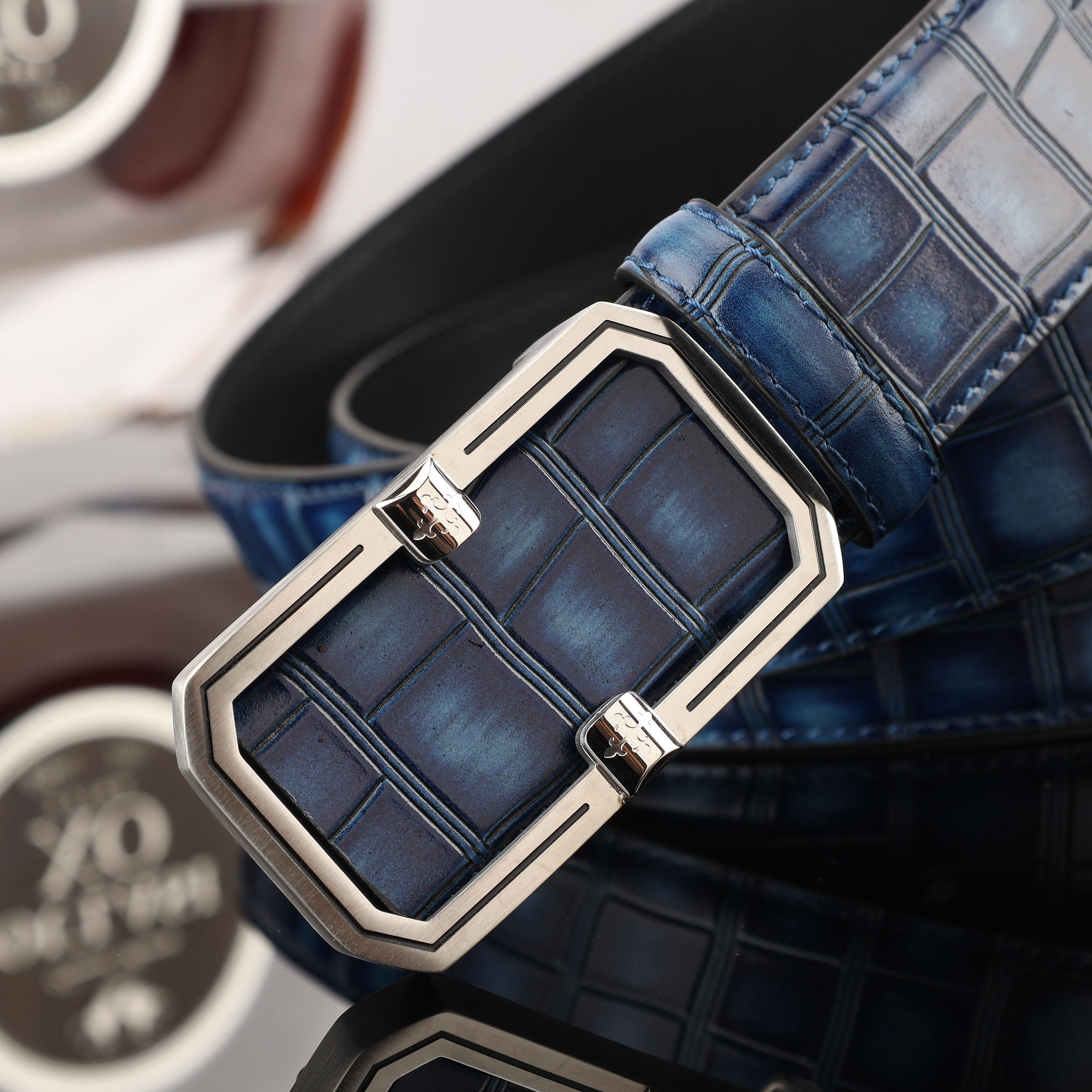 Men's Leather Cowhide Belt Casual Belt Men's Fashion Trend Belt Men's Belt Alloy Plate Buckle Belt Application Scenario
