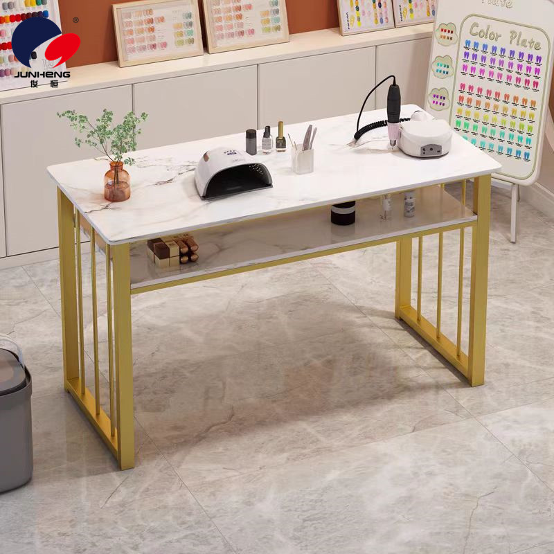 Fashion influencer store special nail art table and chair set, Japanese-style nail art table, single table, InS-style simple nail art table Application Scenario