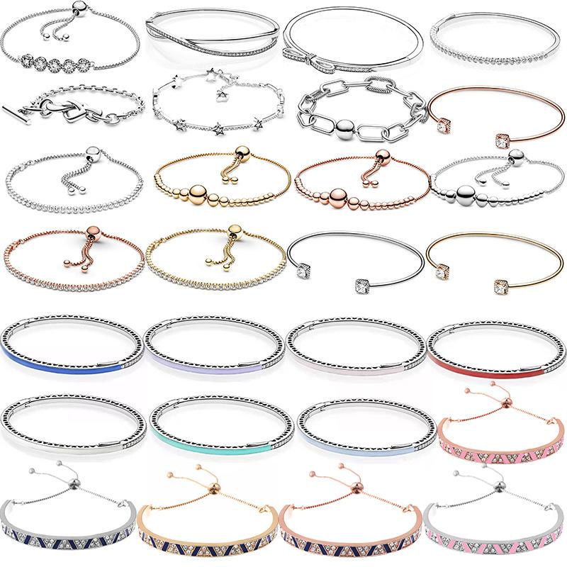 pandora bracelet wholesale cross-border hot bracelet basic chain diy ornament accessories one piece dropshipping wholesale full figure