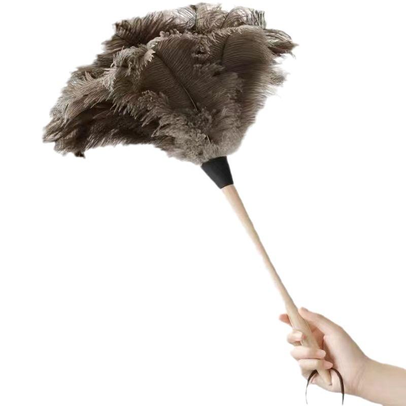 ostrich hair duster dust removal extra thick no hair shedding feather duster duster household ash cleaning without static electricity duster duster Item Picture