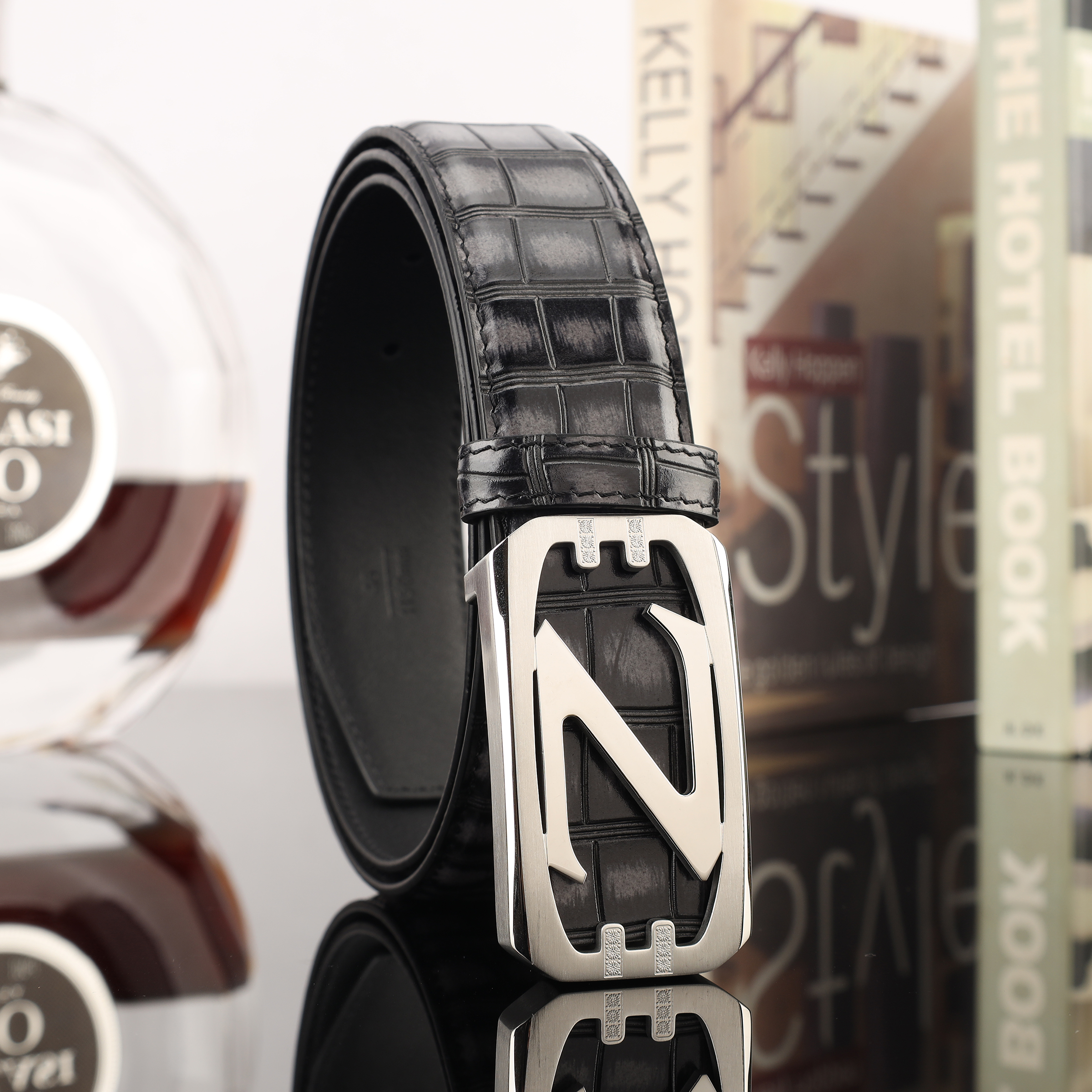 Men's Leather Cowhide Belt Casual Belt Men's Fashion Trend Belt Men's Belt Exquisite Comfort Belt Leather Belt