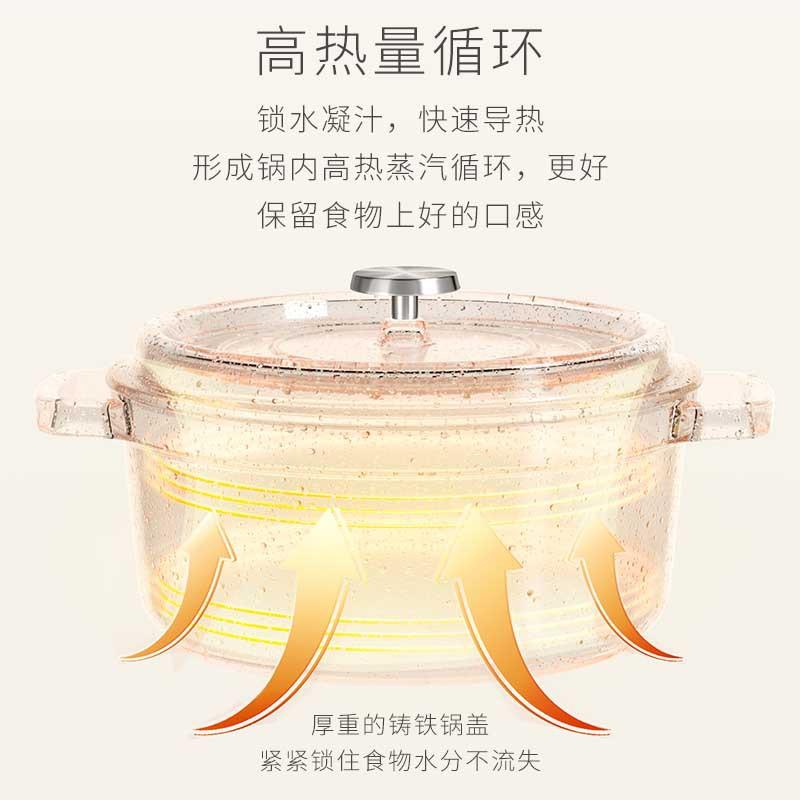 velosan wenlun mountain pandora enamel soup pot german cast iron cooking pot induction cooker applicable to gas stove stew pot Application Scenario