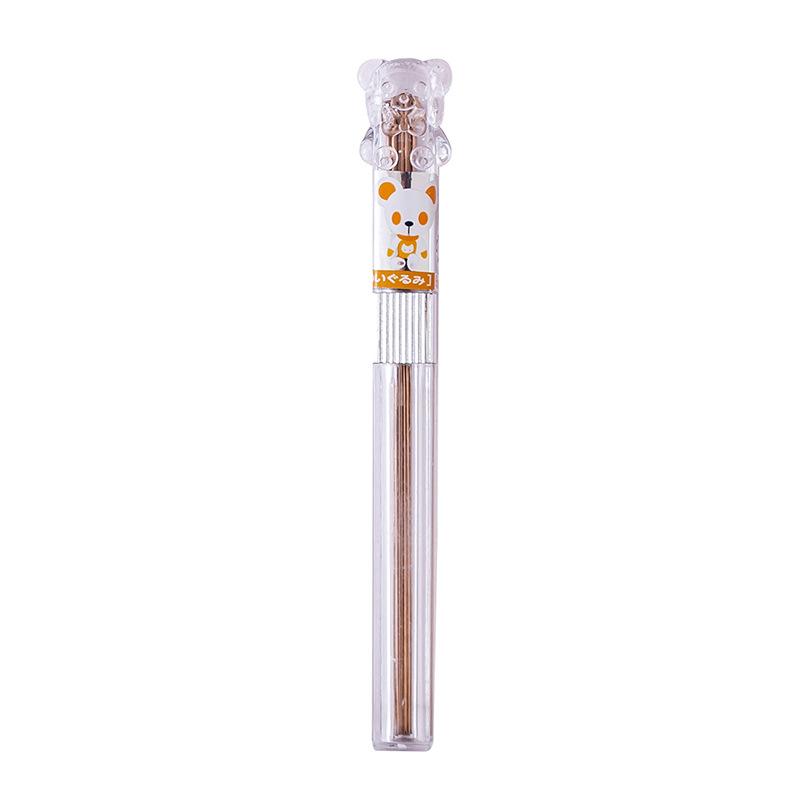 creative 0.5 mechanical pencil lead gold silver color propelling pencil 0.7 refill student polymer lead refill wholesale Item Picture