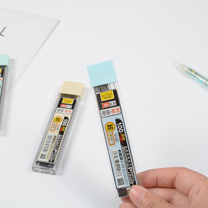 mechanical pencil replacement lead super large capacity 2b pencil refill 0.50.7 mechanical pencil lead student stationery wholesale Specification drawing