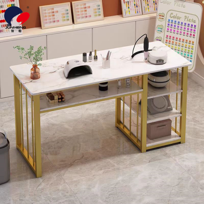 Fashion influencer store special nail art table and chair set, Japanese-style nail art table, single table, InS-style simple nail art table Item Picture