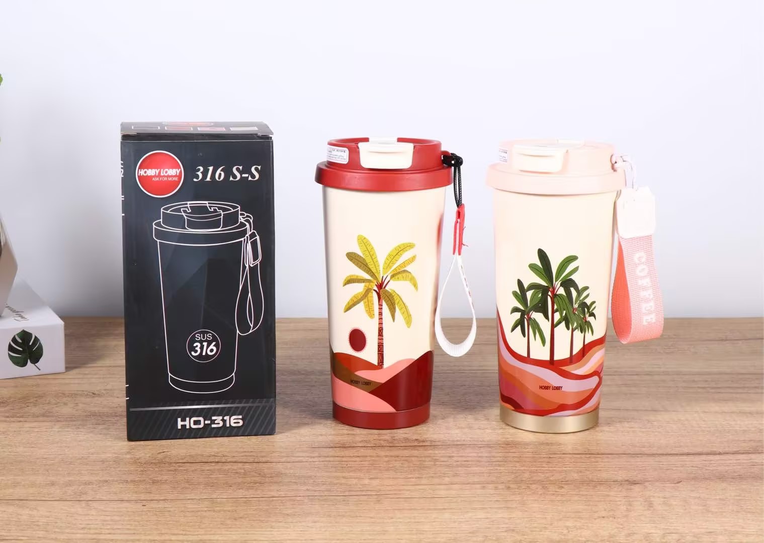 保温杯/水杯/钛杯/杯子/不锈钢保温杯大容量白底实物图