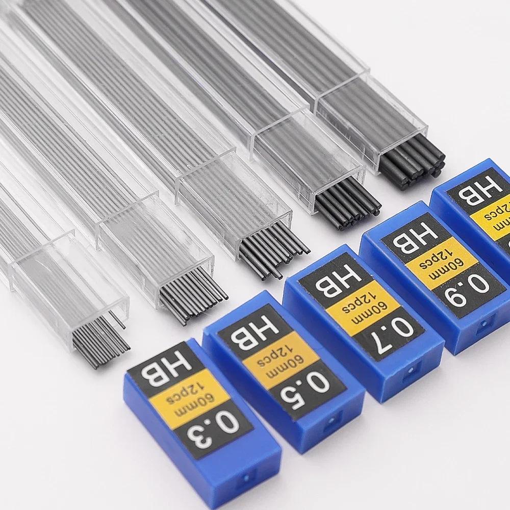0.3/0.5/0.7/0.9/1.3/2.0mm painting mechanical pencil lead hb resin propelling pencil core replacement details Picture