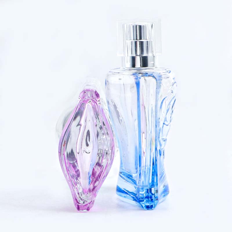 In stock, 30ml screw-mouthed glass bottles, perfume bottles, cosmetic lotion bottles, gradient semi-transparent portioning bottles pic 5