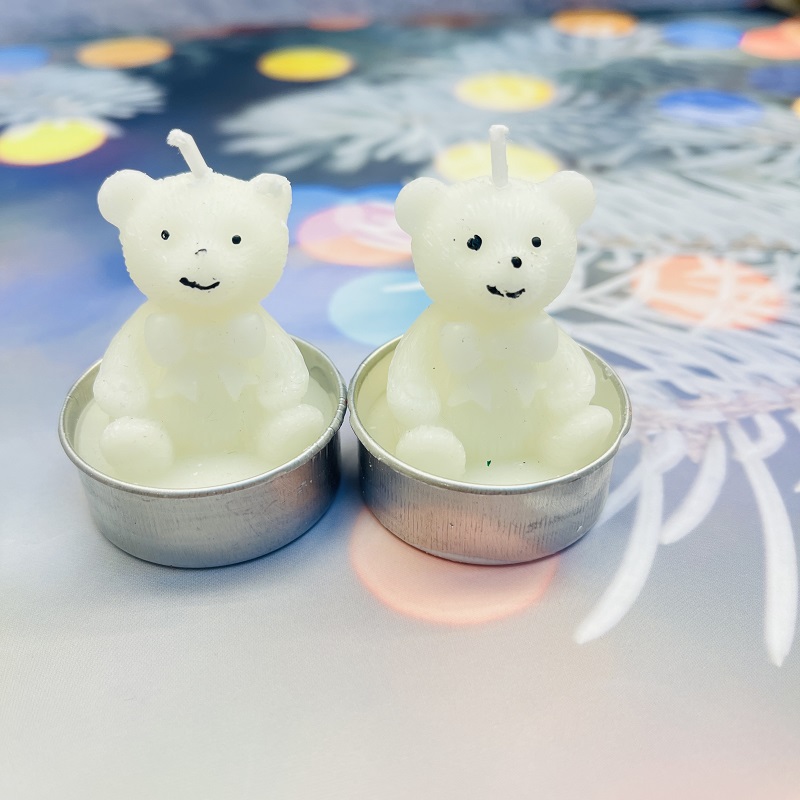 Little Tea Wax Bear Scented Candles as souvenirs, wedding gifts, Scented gifts, Birthday candles, paraffin ornaments, decorative candles, scented candles, thin candle wick, Christmas candles, ghee offerings to Buddha, Christmas candles, handmade candles, Bear candles pic 9