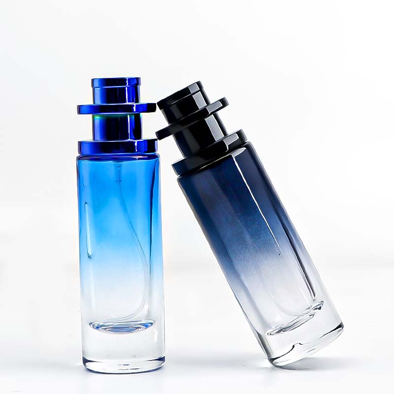 Wholesale of popular, simple, colorful gradient cosmetic cylindrical 30ml screw-cap perfume in stock pic 6