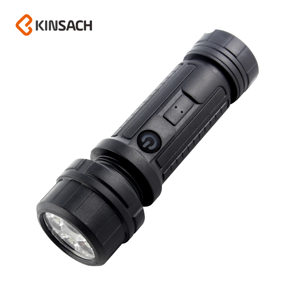 KINSACH Star Source Plastic type-c Charging flashlight with pen clip