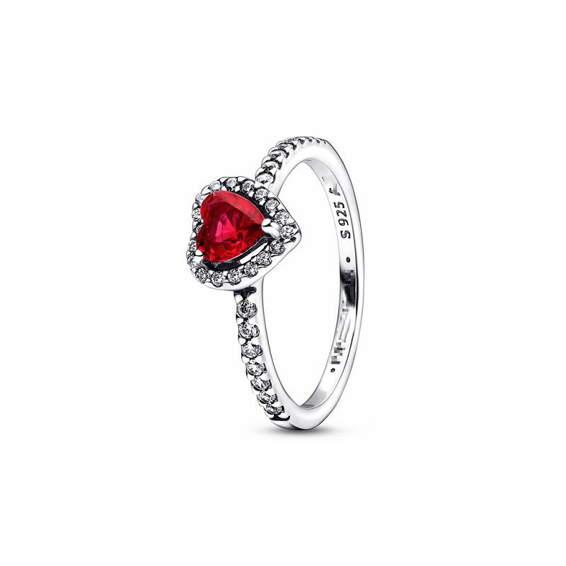 pandora s925 sterling silver valentine's day new red love fairy ring diy couple couple ring ring Item Picture