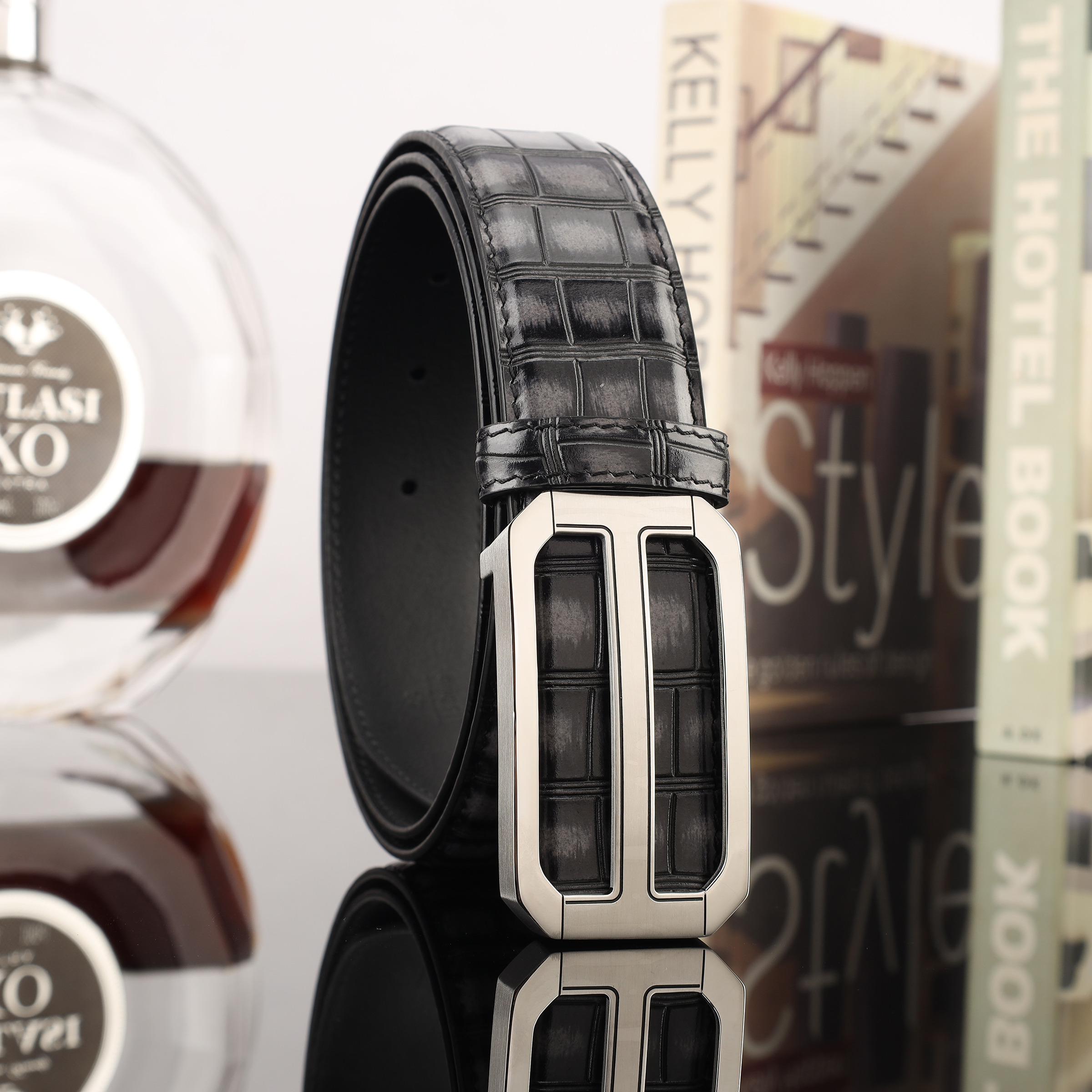 Men's Leather Cowhide Belt Casual Belt Men's Fashion Trend Belt Men's Belt Exquisite Leather Belt