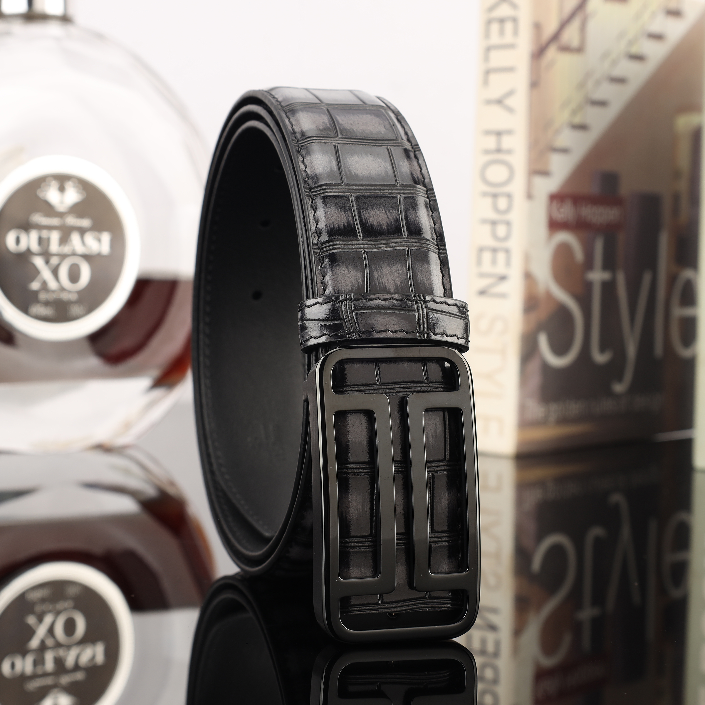 Men's Leather Cowhide Belt Casual Buckle Belt Men's Fashion Trend Leather Belt Men's Belt Is Delicate And Comfortable details Picture
