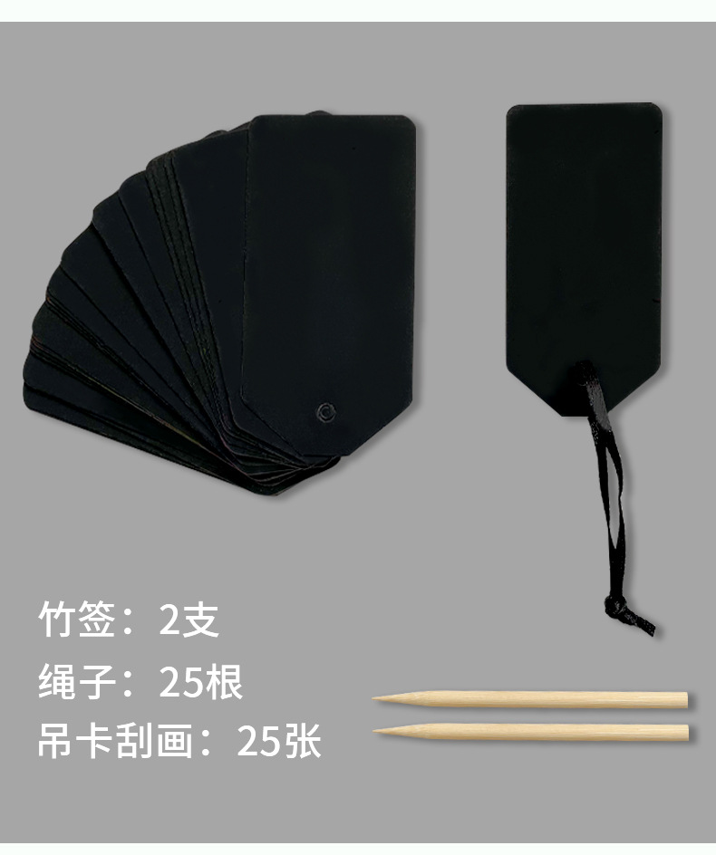 Creative and colorful scratch art bookmarks, cross-border DIY colorful hanging cards, scratch paper notes, graffiti cards, scratch art wholesale pic 7