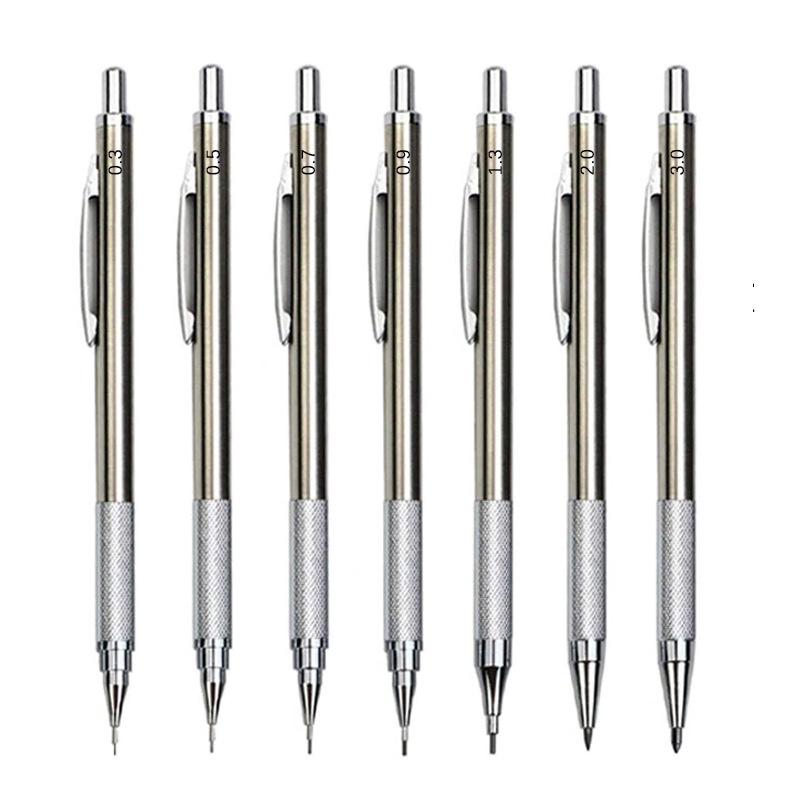Metal Pencil 0.5/0.7/0.9/1.3/2.0mm Propelling Pencil Mechanical Propelling Pencil in Stock Wholesale details Picture