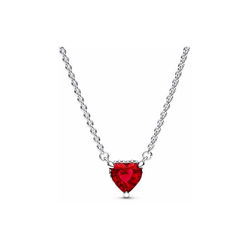 pandora s925 sterling silver valentine's day new feather love necklace pearl xingx couple diy necklace Item Picture