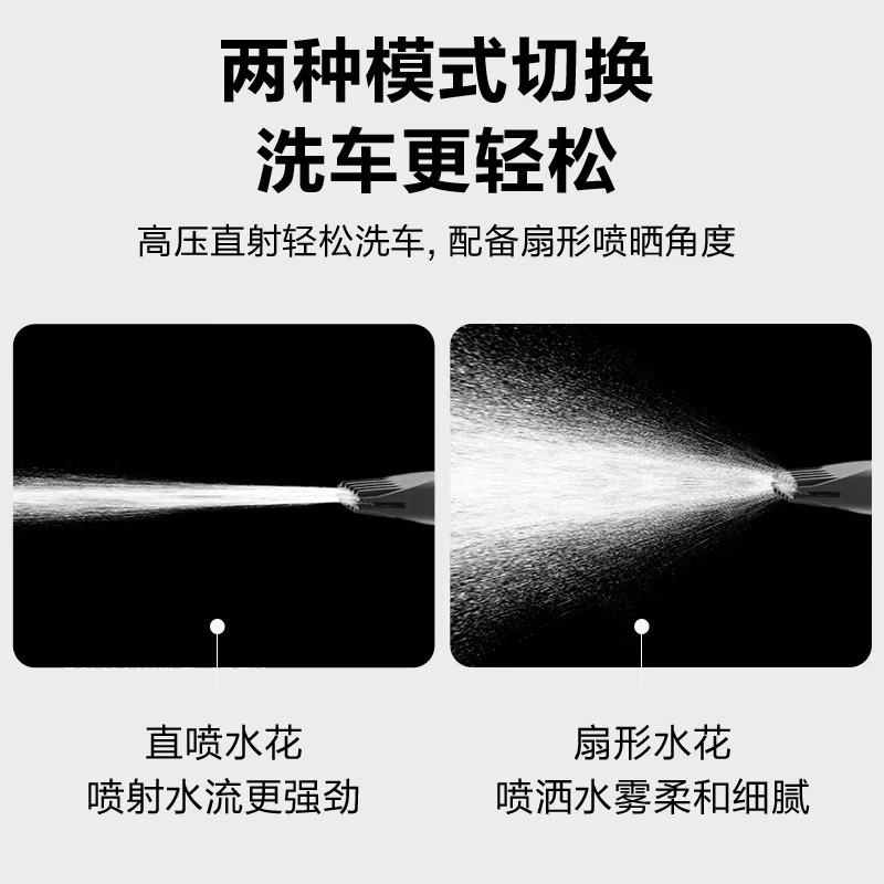 泡沫洗车水枪白底实物图