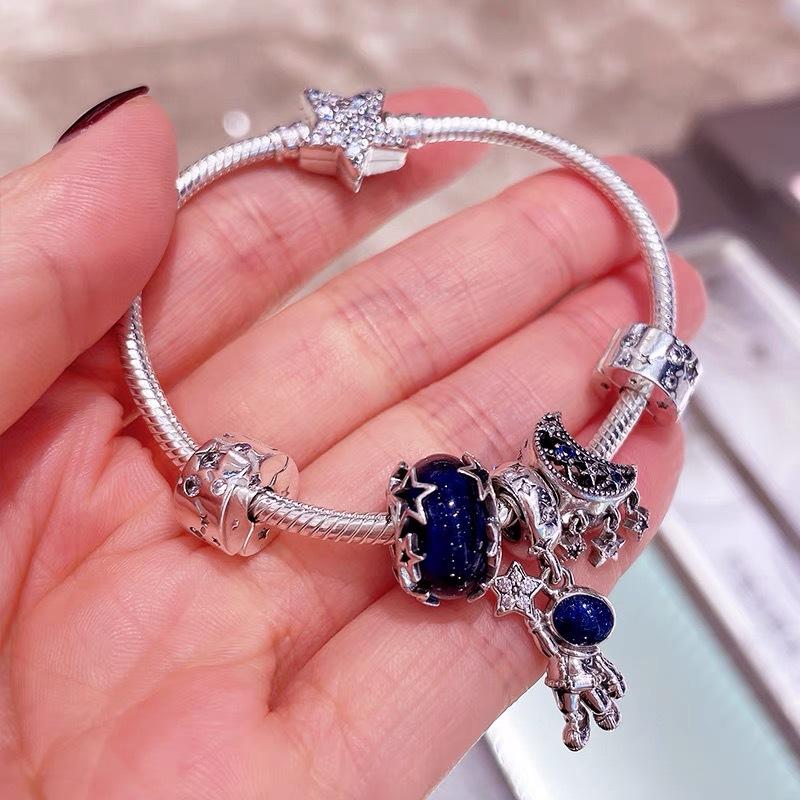 pandora bracelet bracelet set 925 sterling silver astronaut star picking journey star fairy tale bracelet foundry Item Picture
