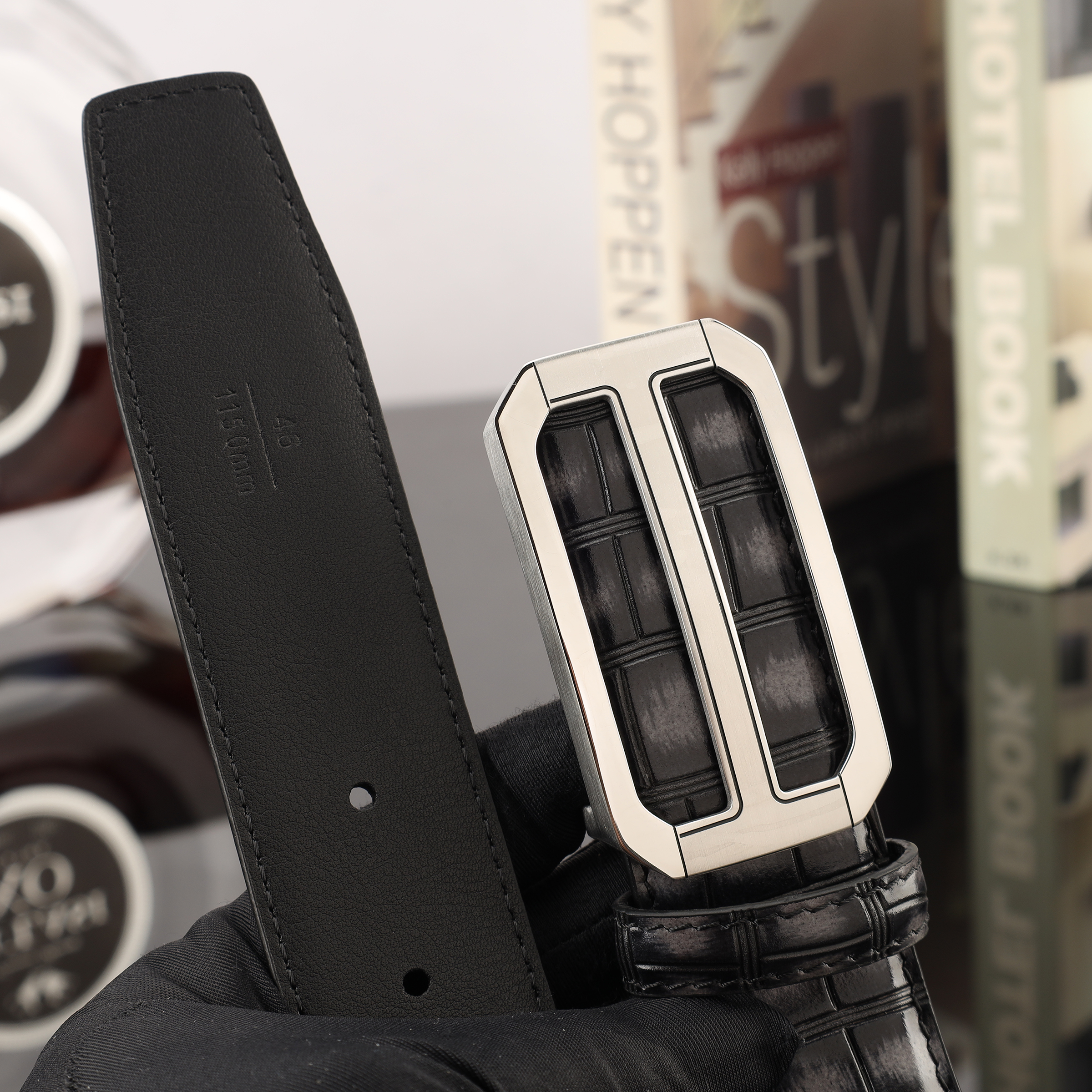 Men's Leather Cowhide Belt Casual Belt Men's Fashion Trend Belt Men's Belt Exquisite Leather Belt details Picture