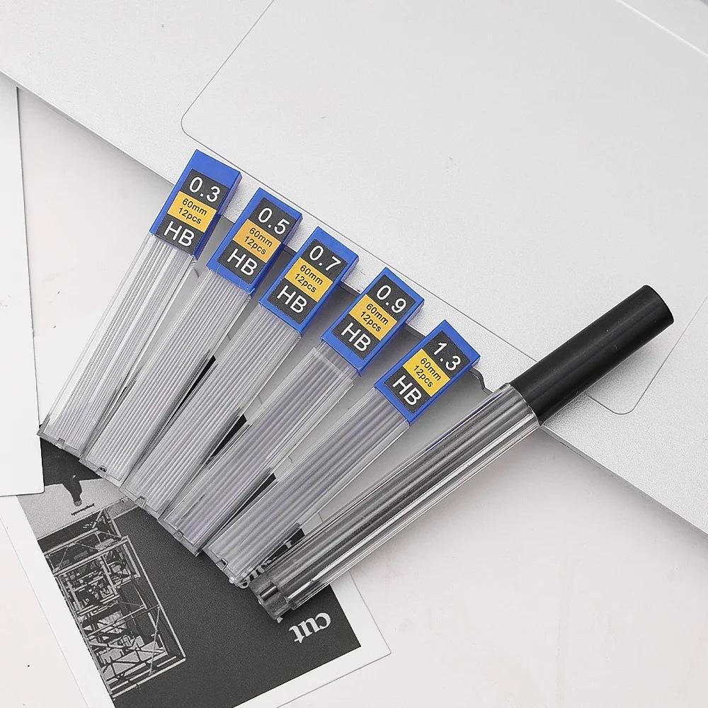 0.3/0.5/0.7/0.9/1.3/2.0mm painting mechanical pencil lead hb resin propelling pencil core replacement Specification drawing