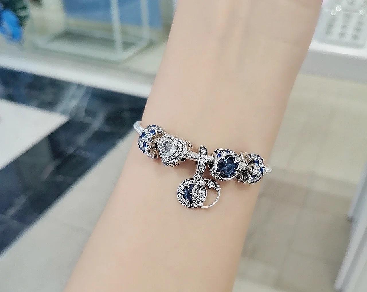 pandora bracelet bracelet set 925 sterling silver astronaut star picking journey star fairy tale bracelet foundry details Picture