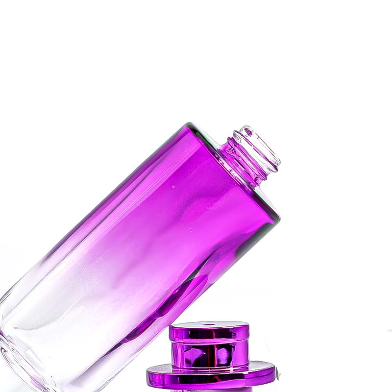 Wholesale of popular, simple, colorful gradient cosmetic cylindrical 30ml screw-cap perfume in stock details Picture