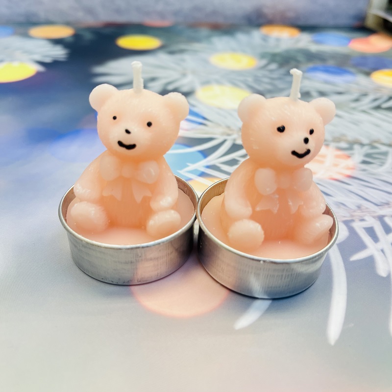 Little Tea Wax Bear Scented Candles as souvenirs, wedding gifts, Scented gifts, Birthday candles, paraffin ornaments, decorative candles, scented candles, thin candle wick, Christmas candles, ghee offerings to Buddha, Christmas candles, handmade candles, Bear candles pic 8