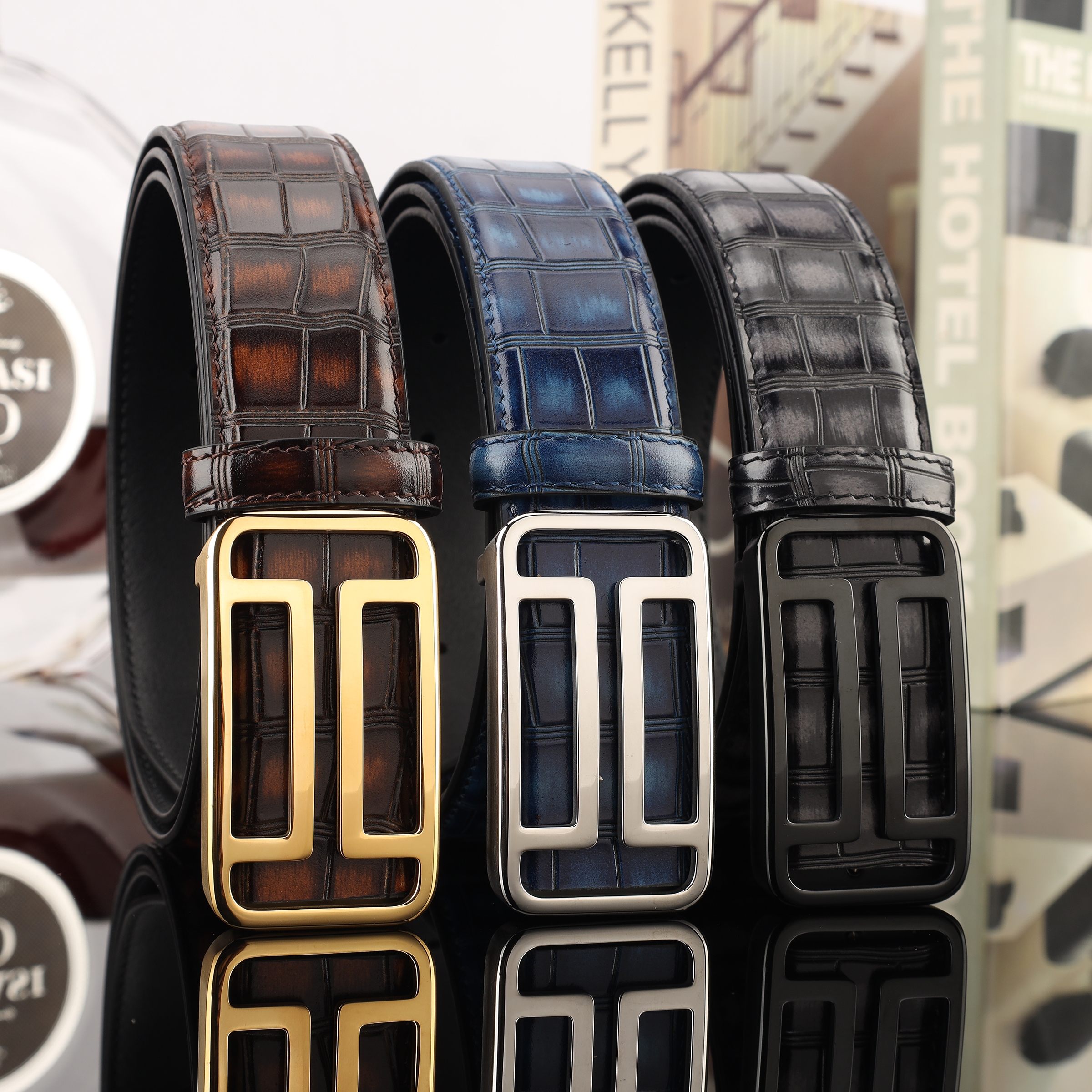 Men's Leather Cowhide Belt Casual Buckle Belt Men's Fashion Trend Leather Belt Men's Belt Is Delicate And Comfortable
