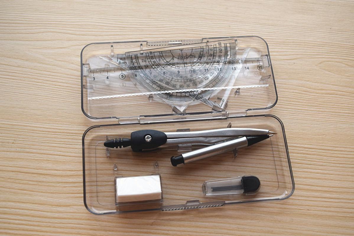 wholesale 2902 compasses set full set ruler mechanical pencil lead rubber suit drawing tools student stationery Specification drawing