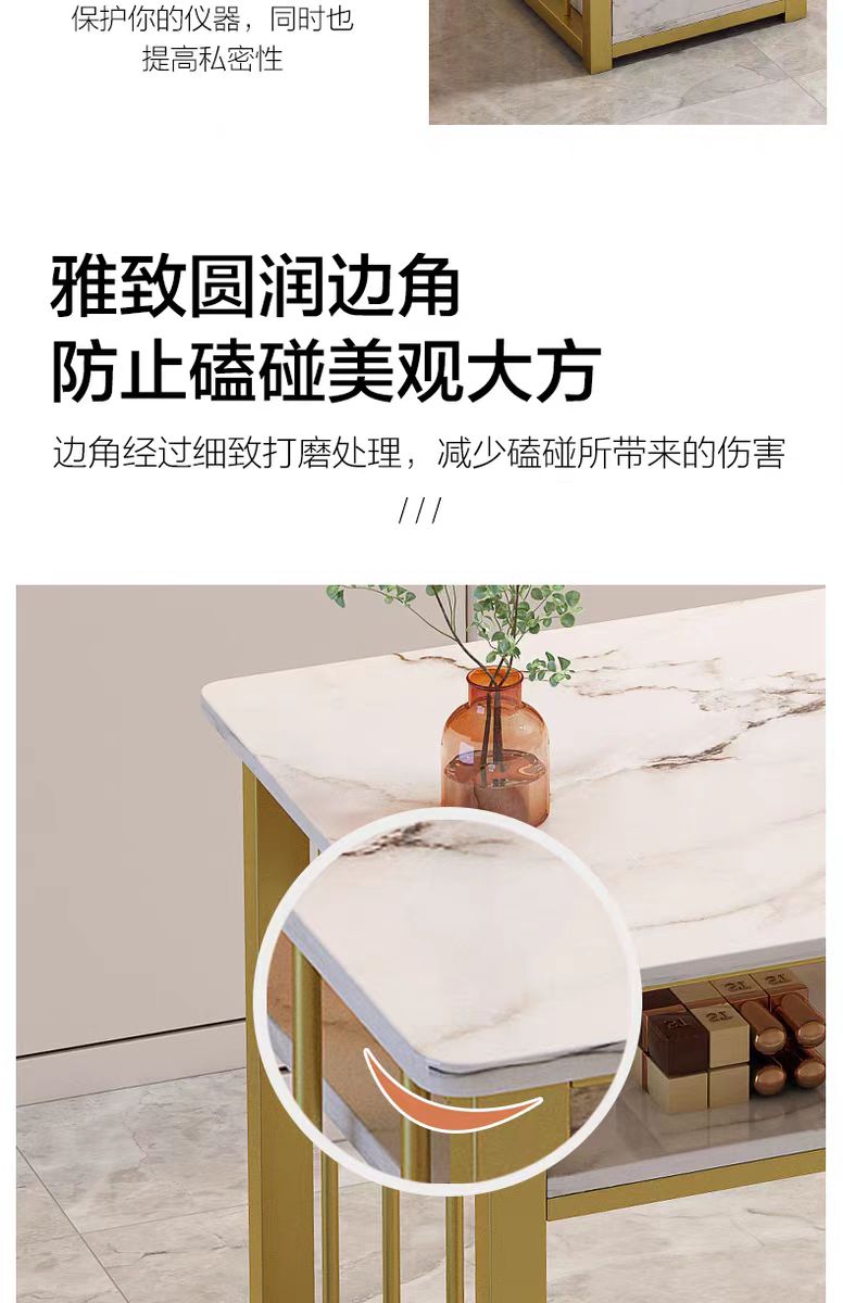 Fashion influencer store special nail art table and chair set, Japanese-style nail art table, single table, InS-style simple nail art table pic 11