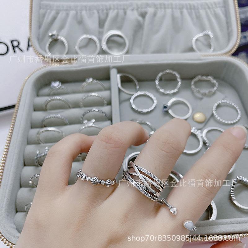 pandora s925 sterling silver ring hot sale wheel of fate flip ring fashion couple couple ring ring women Application Scenario