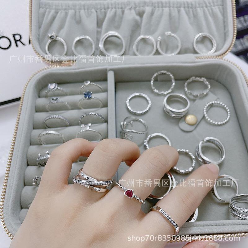 pandora s925 sterling silver ring hot sale wheel of fate flip ring fashion couple couple ring ring women details Picture