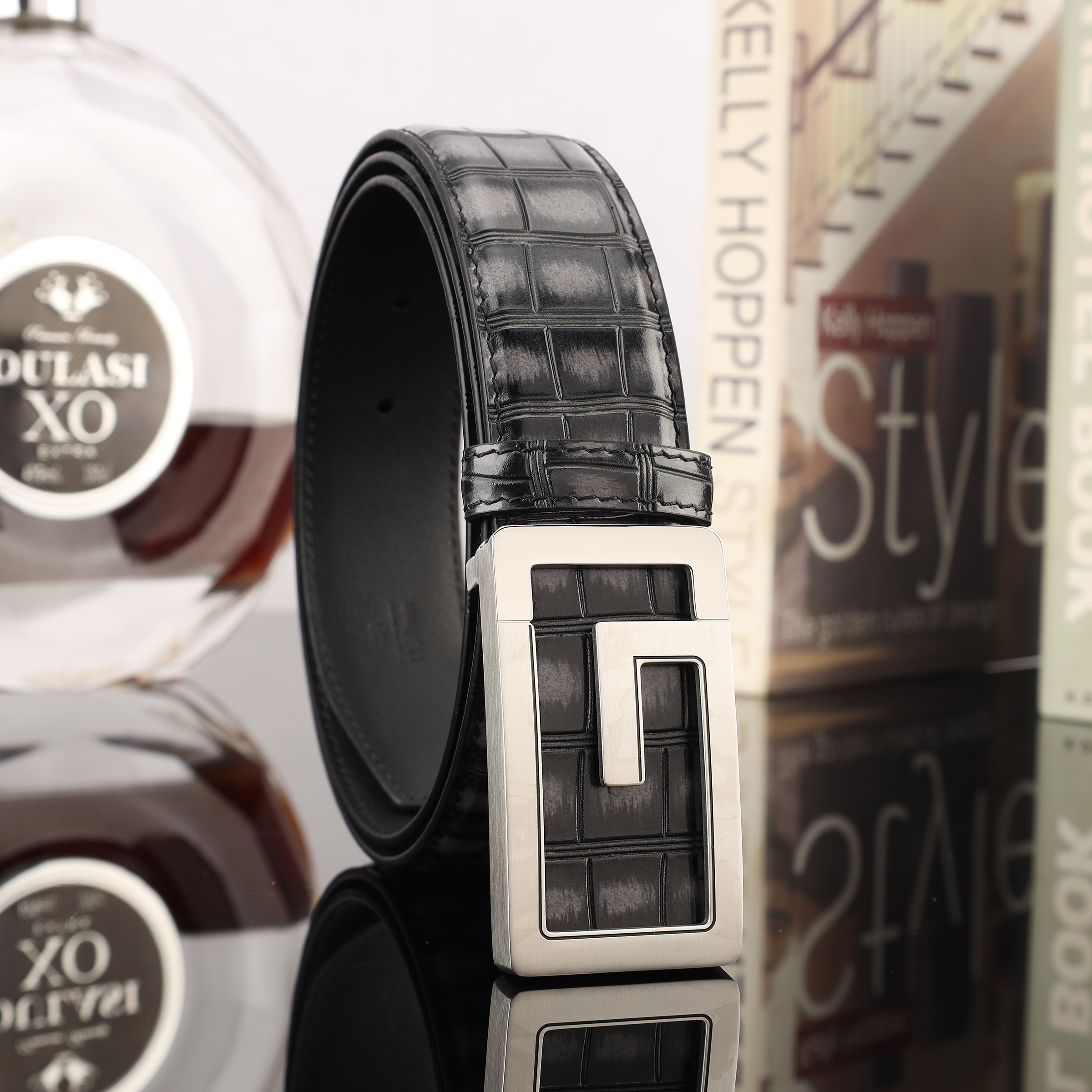 2024 New Men's Leather Cowhide Belt Casual Belt Men's Fashion Comfortable Durable Belt Men's Belt Business