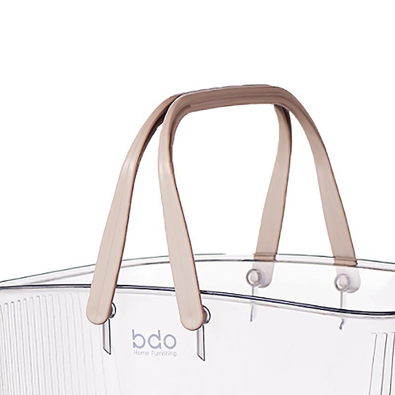 Bath Bath Basket Transparent Pet Storage Basket BDO Cross-Border Bathroom Storage Basket Portable Storage Basket Factory Wholesale Application Scenario