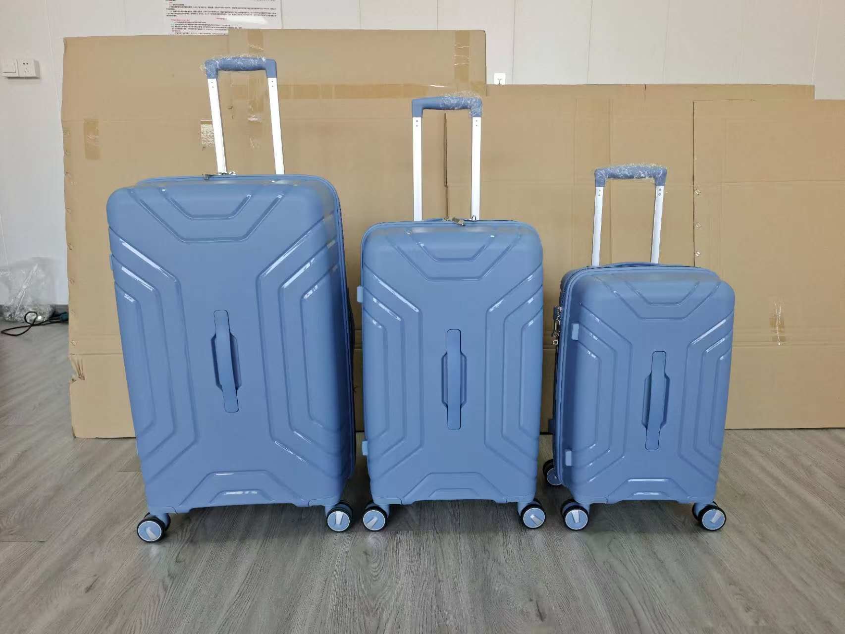 新款PP高颜值大容量耐用拉杆箱细节图