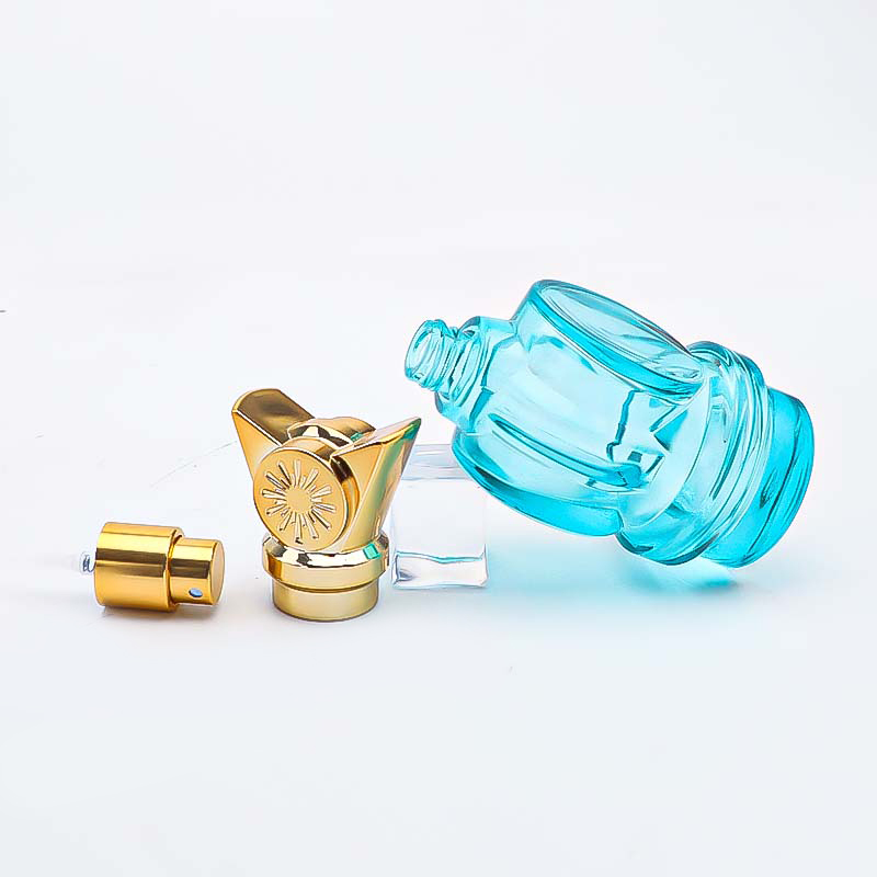 30ml螺口高档彩色玻璃香水瓶圆形喷雾香水分装替换瓶空瓶子按压详情5