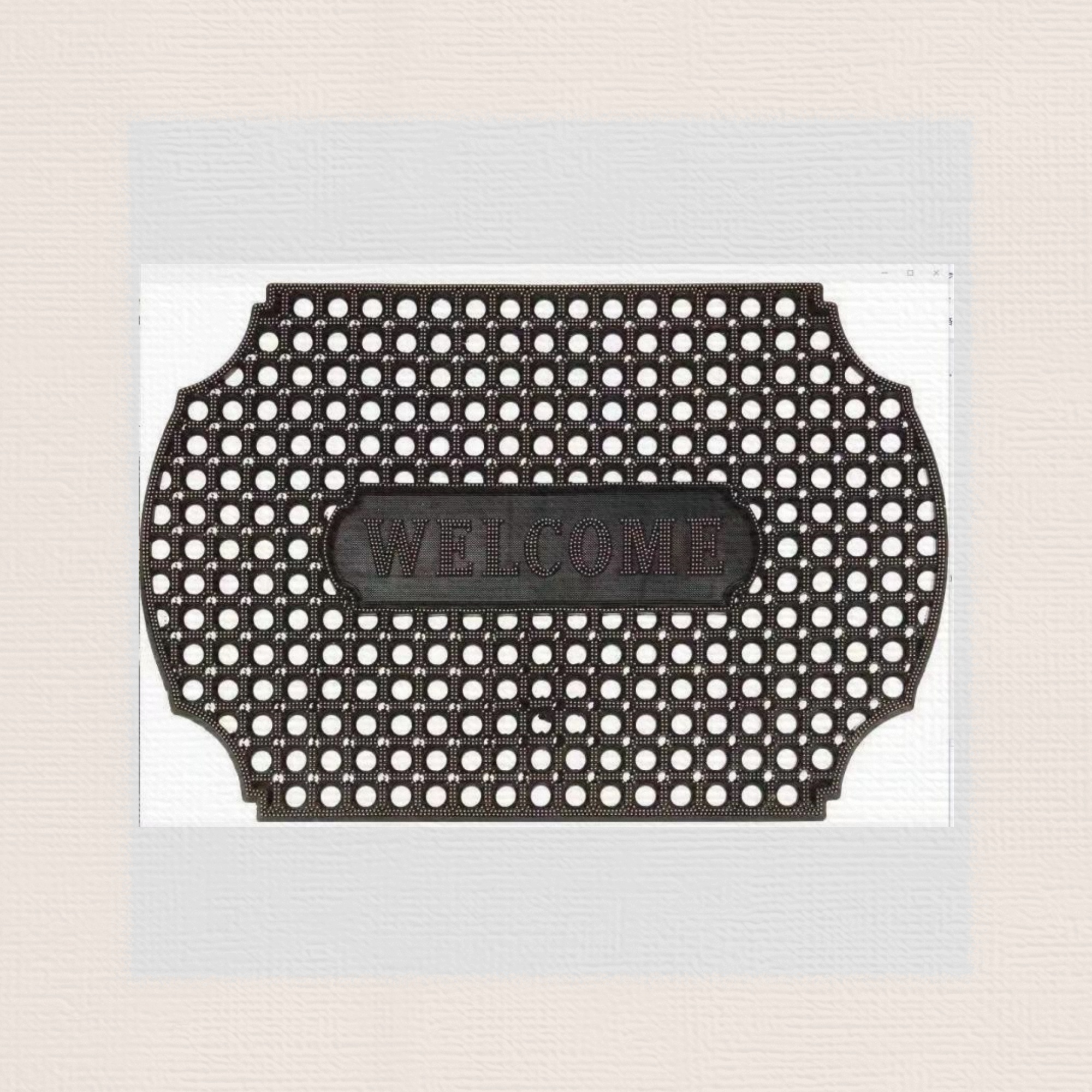 pvc injection molded mat, anti-slip mat, door mat, outdoor mat, floor mat, scratch mat, bathroom mat, kitchen mat, entrance mat, 10 pieces per piece, mixed color available, many styles, waterproof woven bag packaging, 60*90CM Application Scenario
