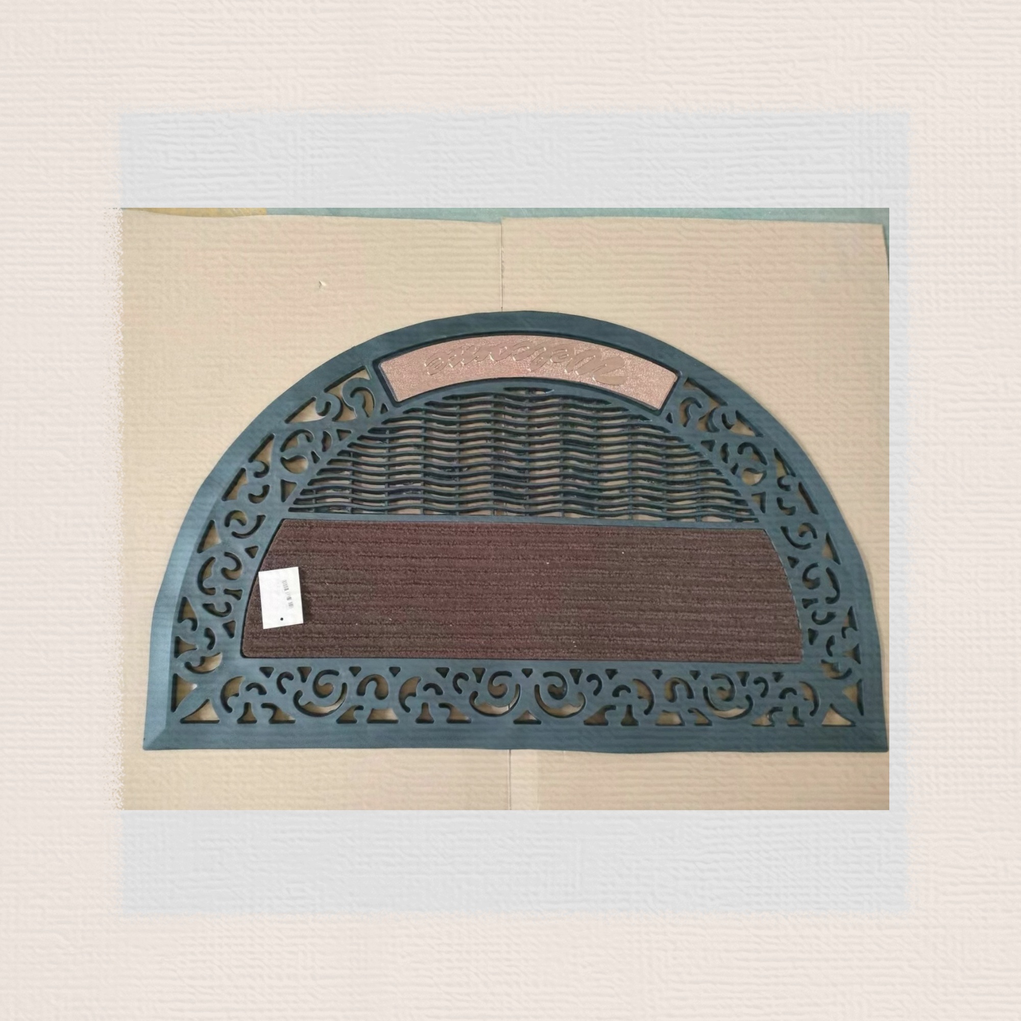 pvc injection molded mat, anti-slip mat, door mat, outdoor mat, floor mat, scratch mat, bathroom mat, kitchen mat, entrance mat. One piece, 25 pieces, mixed color available, many styles, waterproof woven bag packaging, 45* 75cm, cm Item Picture