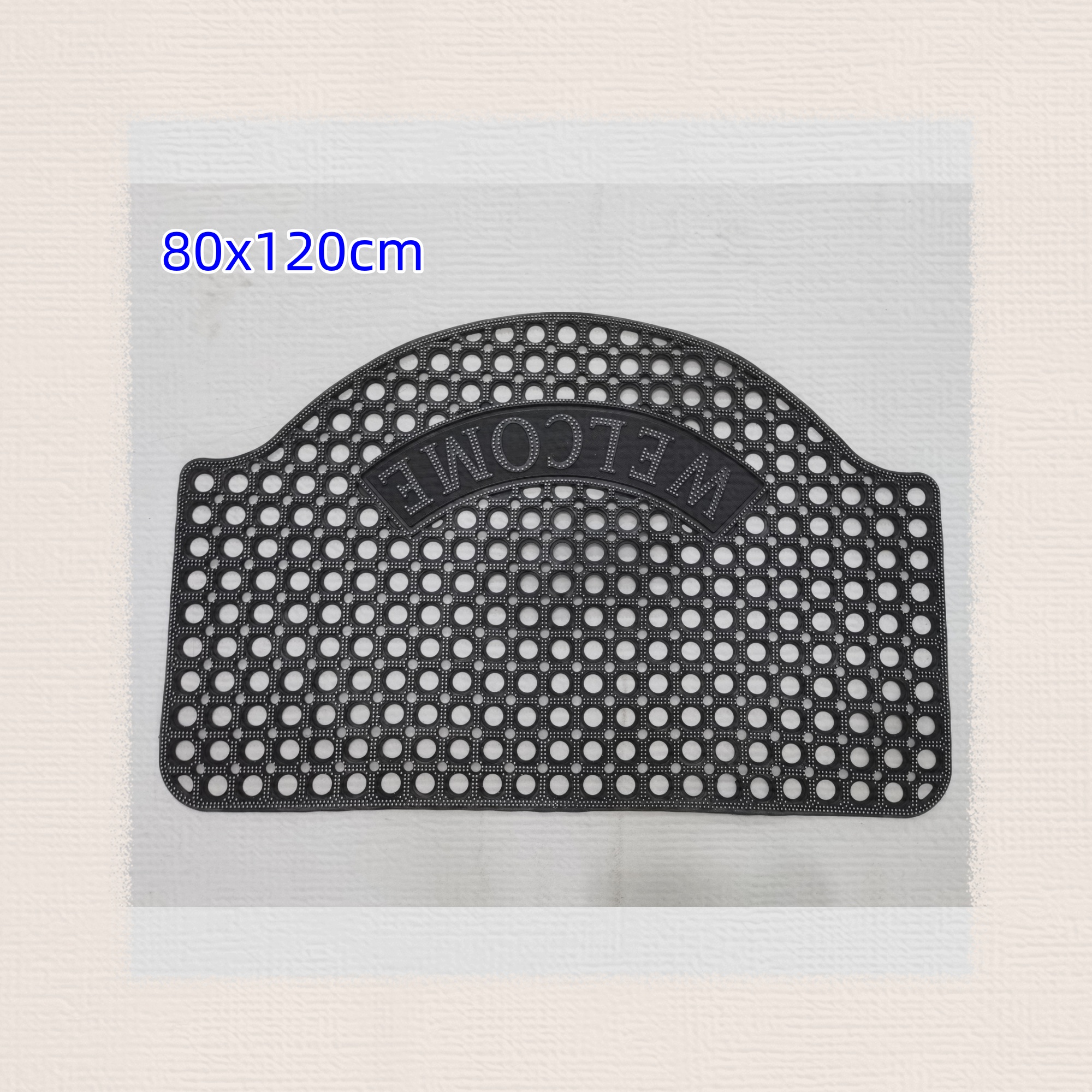 pvc injection molded mat, anti-slip mat, door mat, outdoor mat, floor mat, scratch mat, bathroom mat, kitchen mat, entrance mat, 10 pieces per piece, mixed color available, many styles, waterproof woven bag packaging, 80*120CM full figure