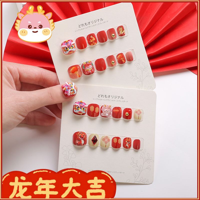 卡通木珠/珠子项链/儿童穿戴甲/扎染/女孩指甲贴片细节图