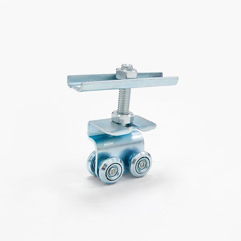 overweight industrial mobile iron door slide rail pulley workshop heavy-duty sliding folding sliding door upper hanging wheel iron rail sliding chute details Picture